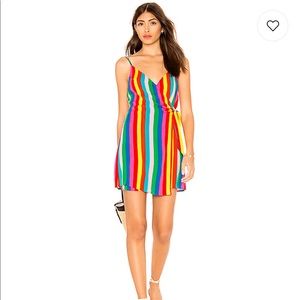 Show me your MuMu rainbow stripe dress